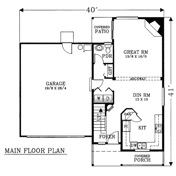 main floor house blueprint