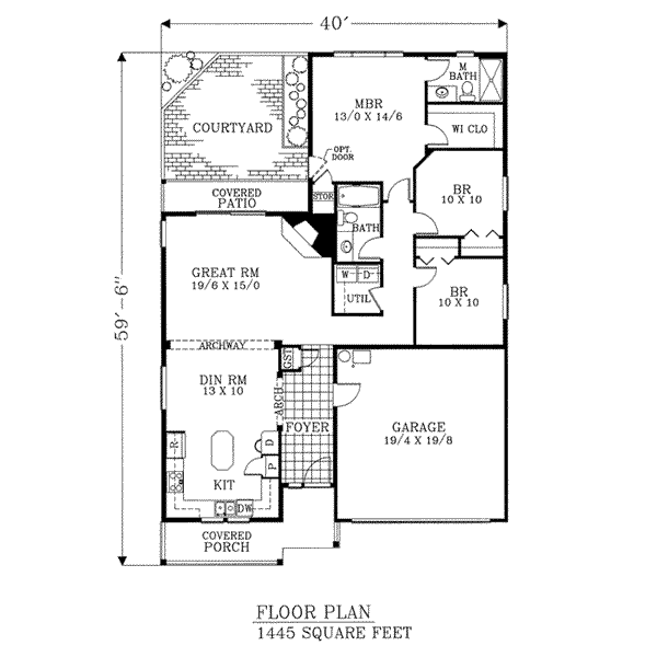 main floor house blueprint