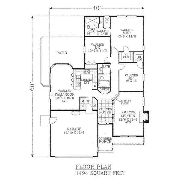 main floor house blueprint