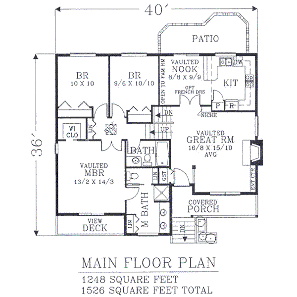 main floor house blueprint