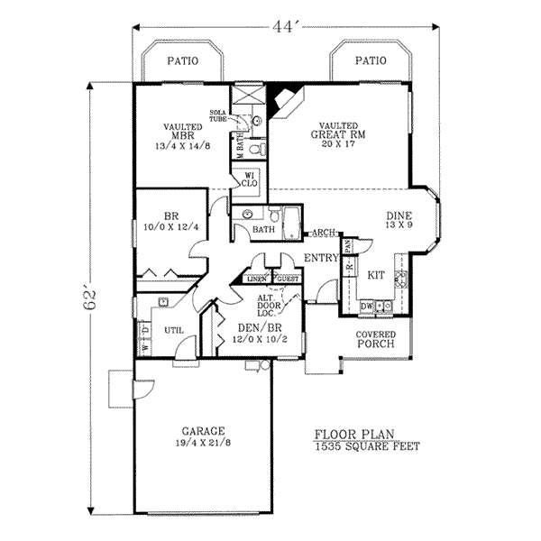 main floor house blueprint