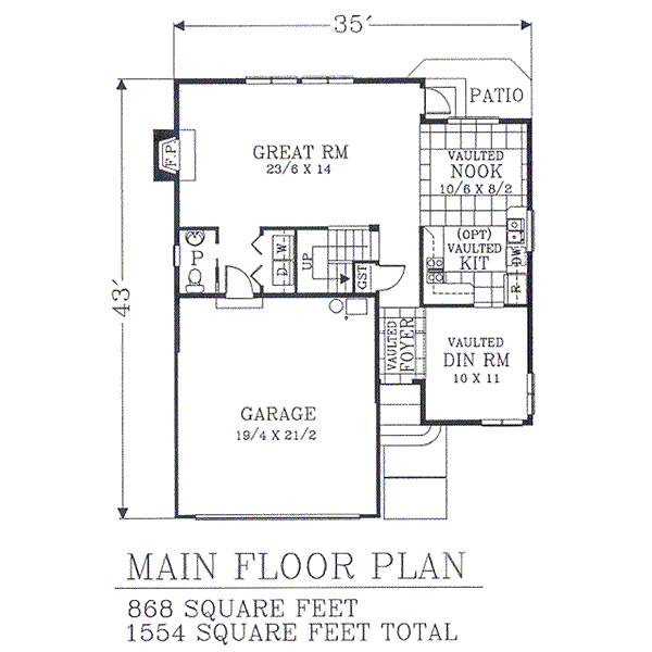 main floor house blueprint