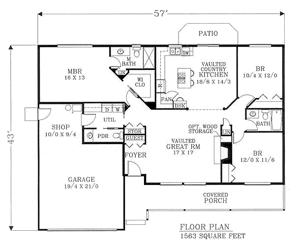 main floor house blueprint