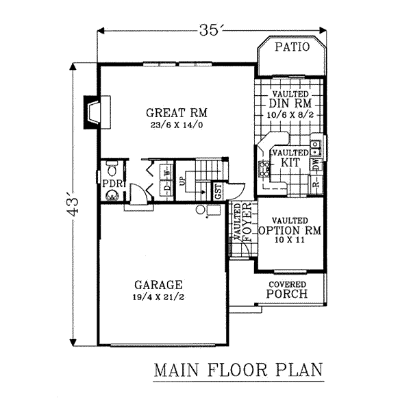 main floor house blueprint