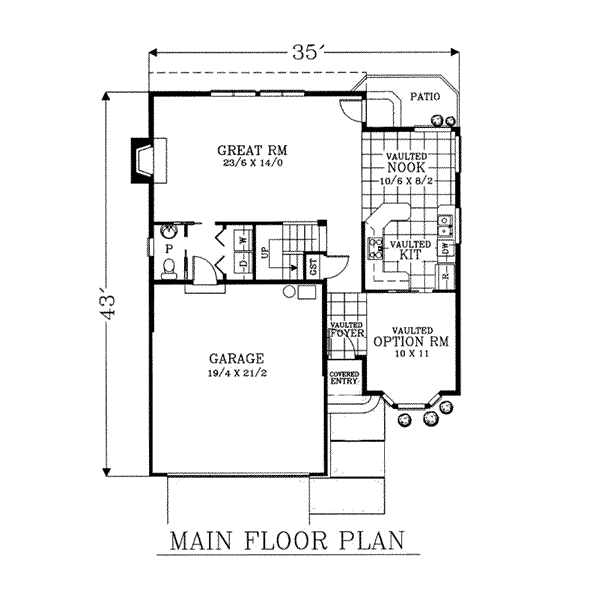main floor house blueprint