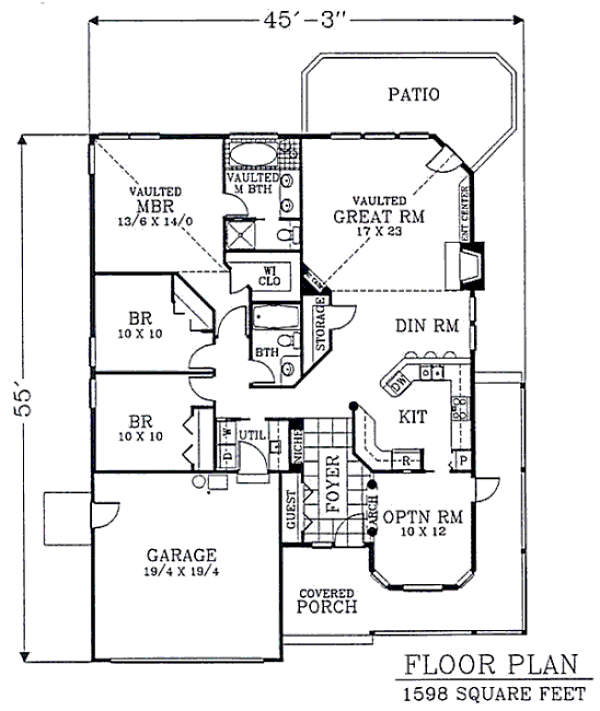 main floor house blueprint