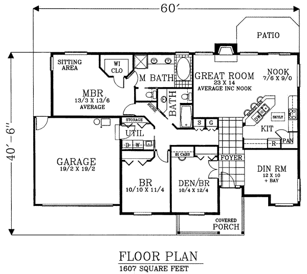 main floor house blueprint