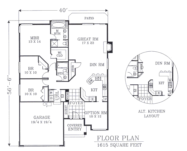 main floor house blueprint