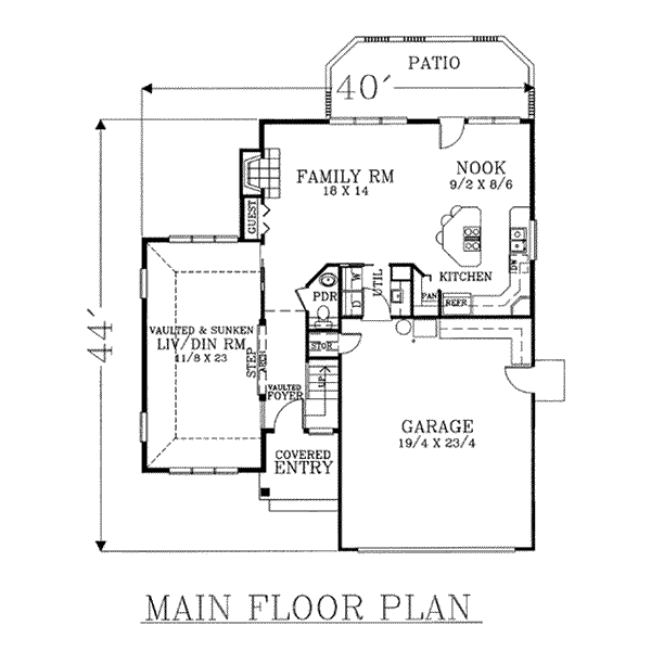main floor house blueprint