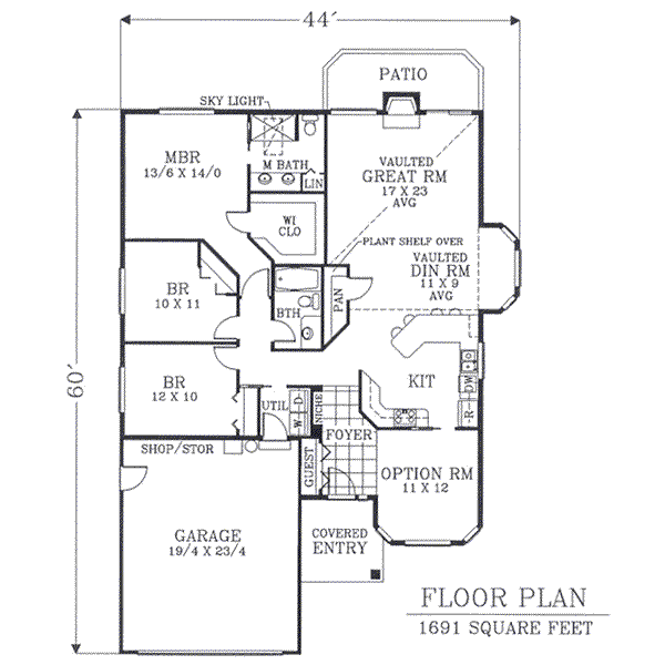 main floor house blueprint