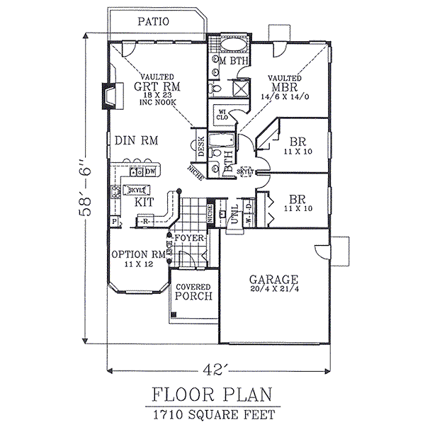 main floor house blueprint