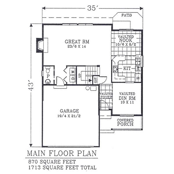 main floor house blueprint