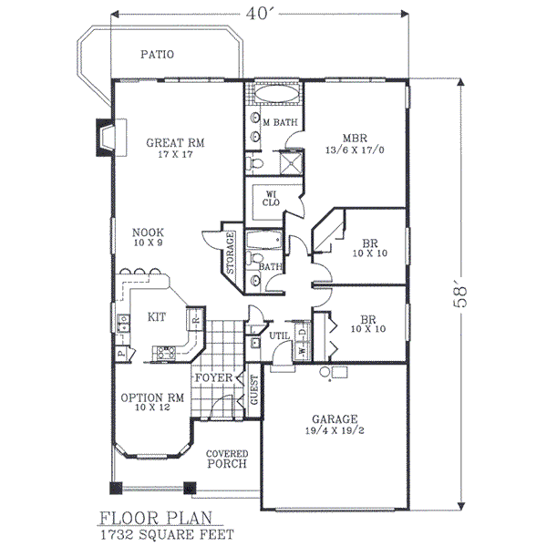 main floor house blueprint