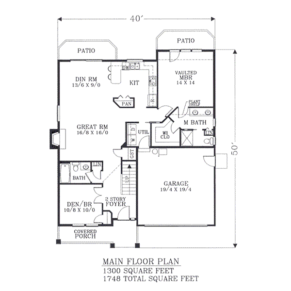 main floor house blueprint