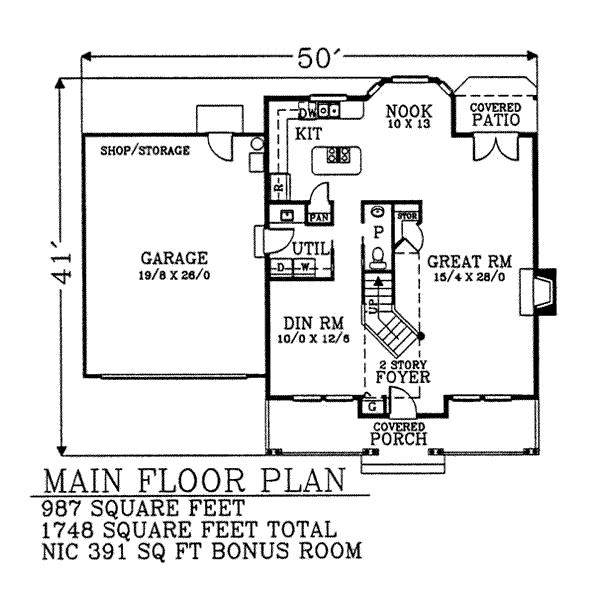 main floor house blueprint