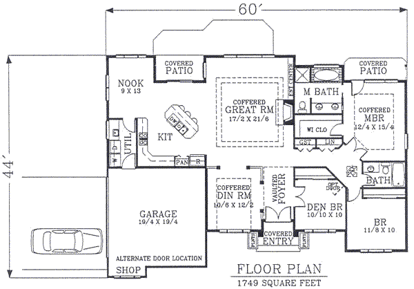 main floor house blueprint
