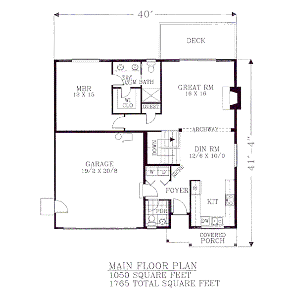 main floor house blueprint