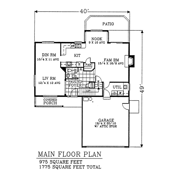 main floor house blueprint