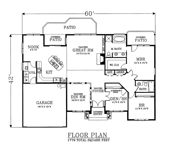 main floor house blueprint
