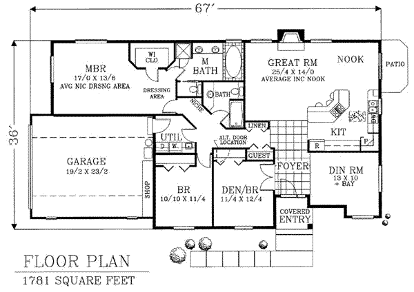 main floor house blueprint