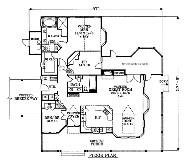 main floor house blueprint