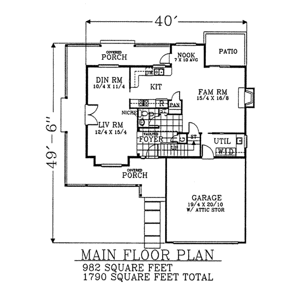 main floor house blueprint
