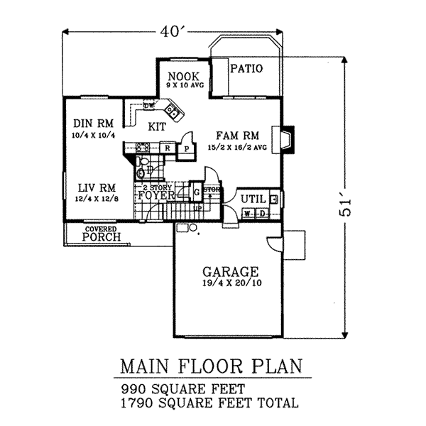 main floor house blueprint