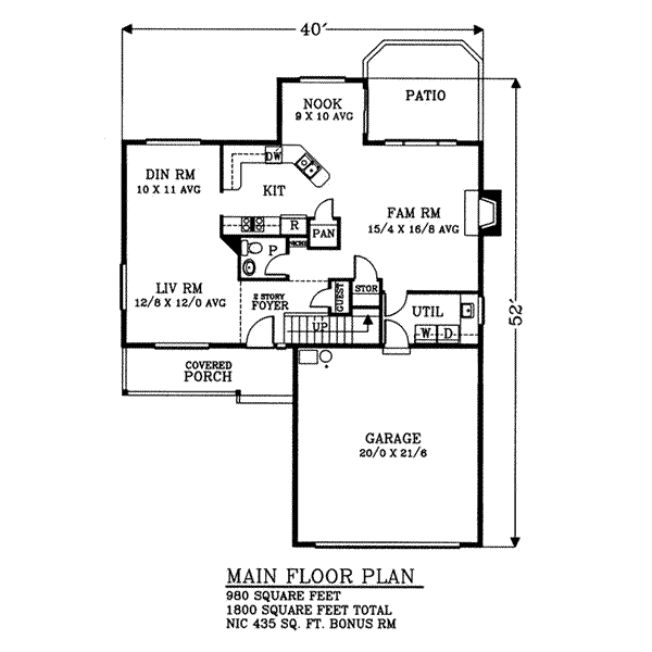 main floor house blueprint