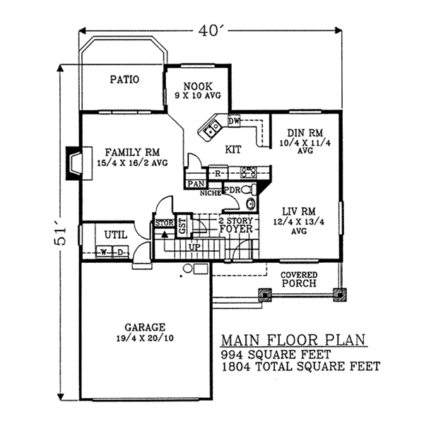 main floor house blueprint