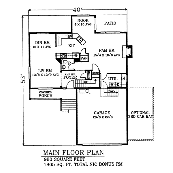 main floor house blueprint