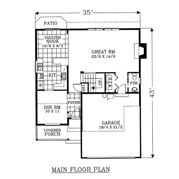 main floor house blueprint