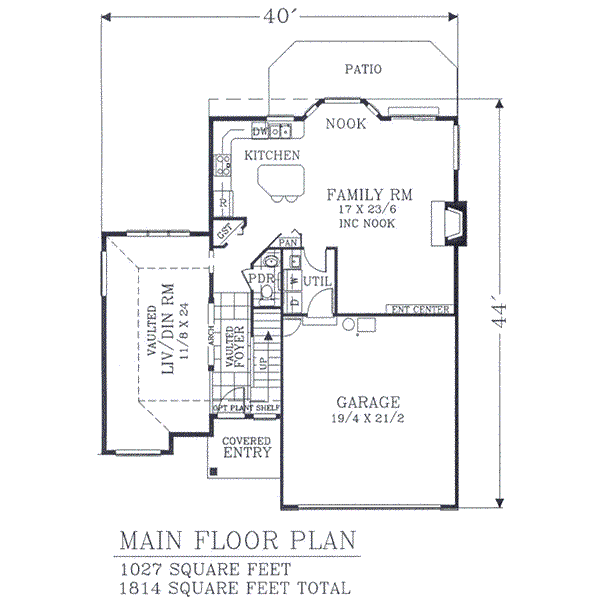 main floor house blueprint