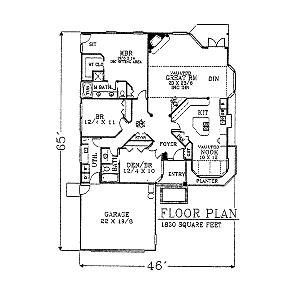 main floor house blueprint