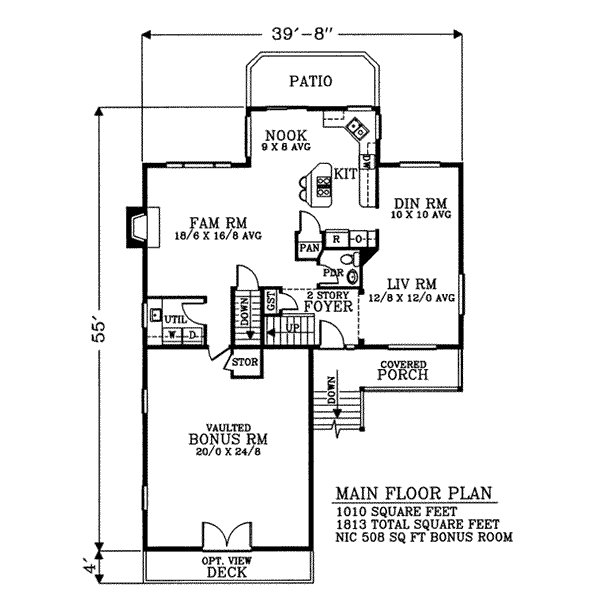 main floor house blueprint