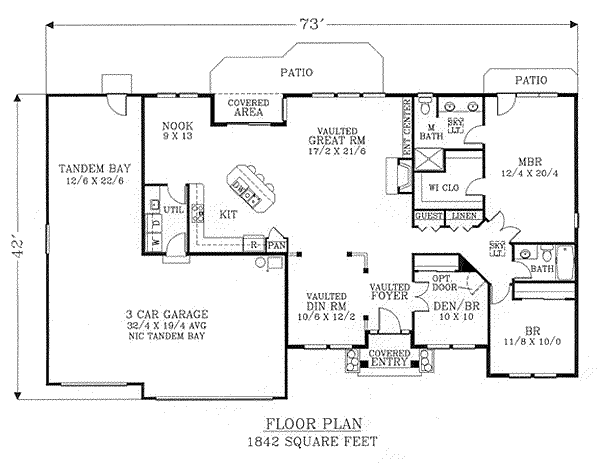 main floor house blueprint