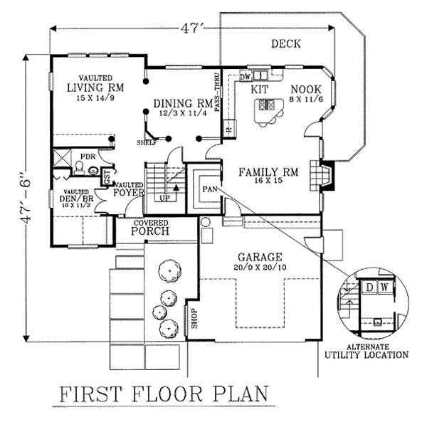 main floor house blueprint