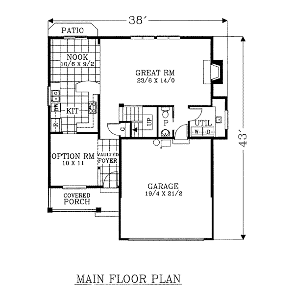main floor house blueprint