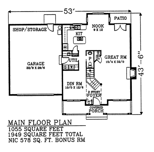 main floor house blueprint