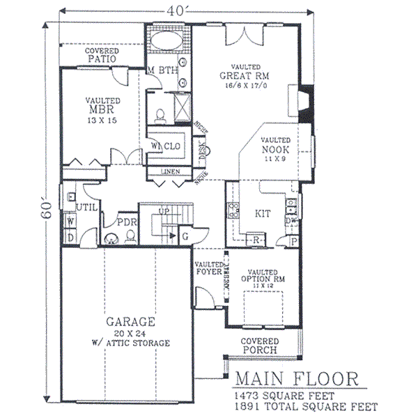 main floor house blueprint