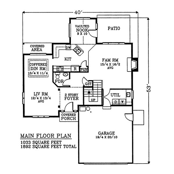 main floor house blueprint