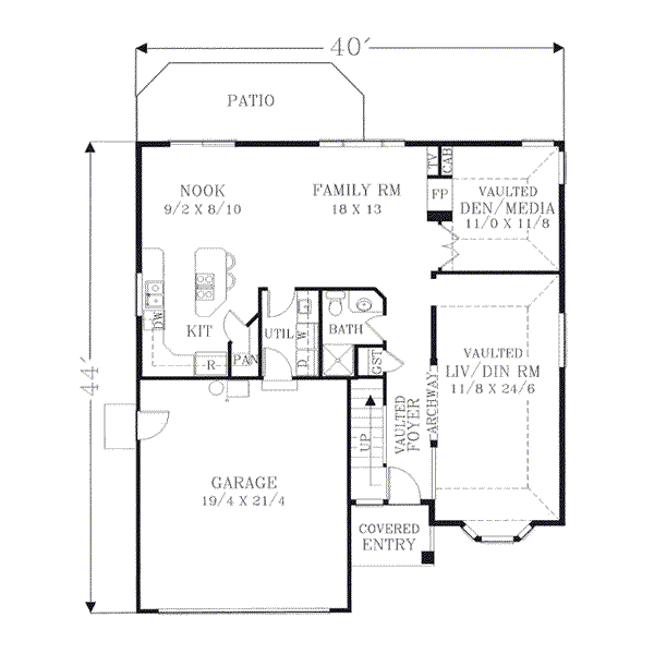 main floor house blueprint