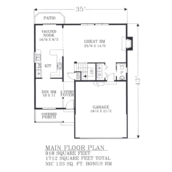 main floor house blueprint