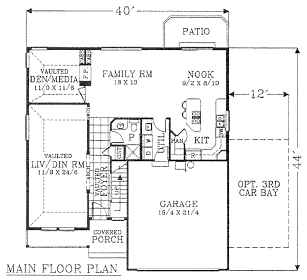 main floor house blueprint