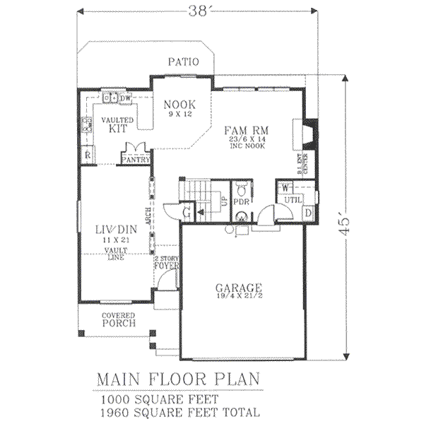 main floor house blueprint