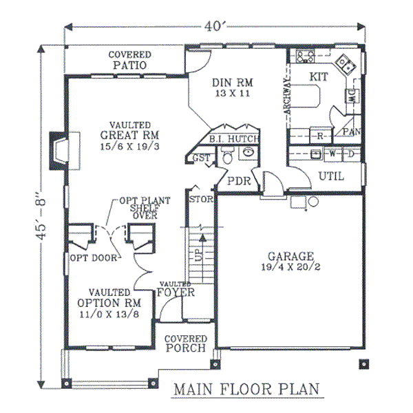 main floor house blueprint