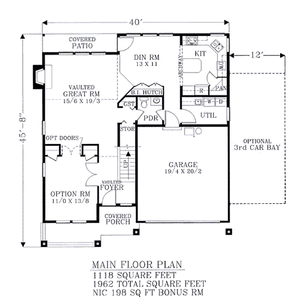 main floor house blueprint