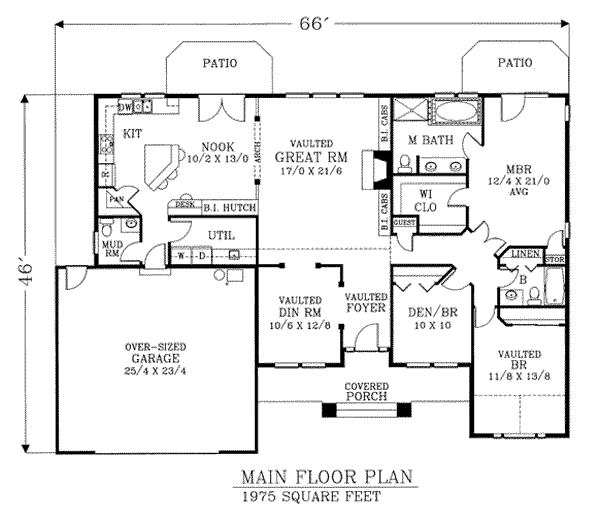 main floor house blueprint