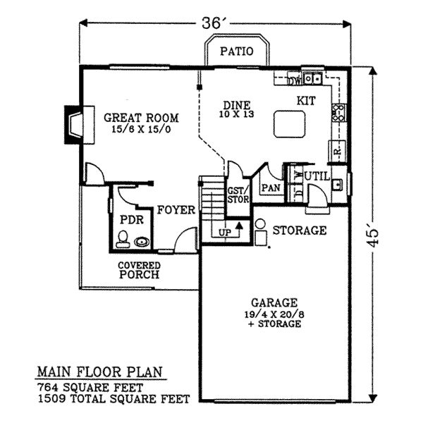 main floor house blueprint