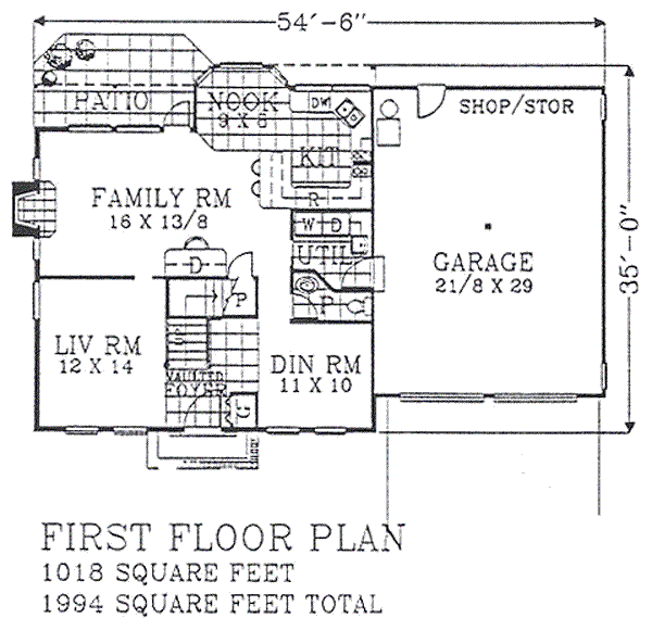 main floor house blueprint