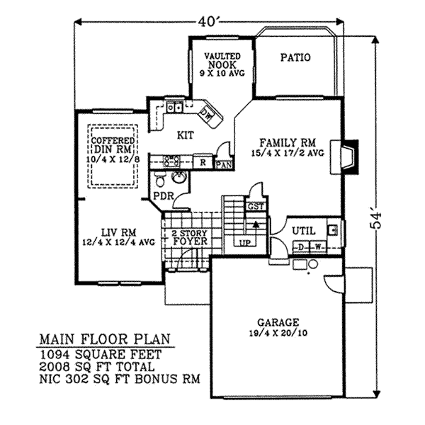 main floor house blueprint